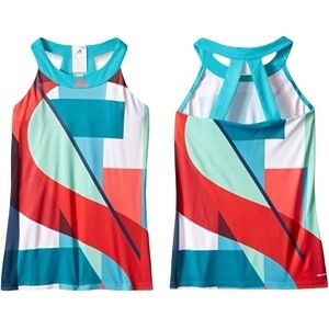 Adidas Adizero Colorblock RARE Racerback Halter Tank Top Size Large